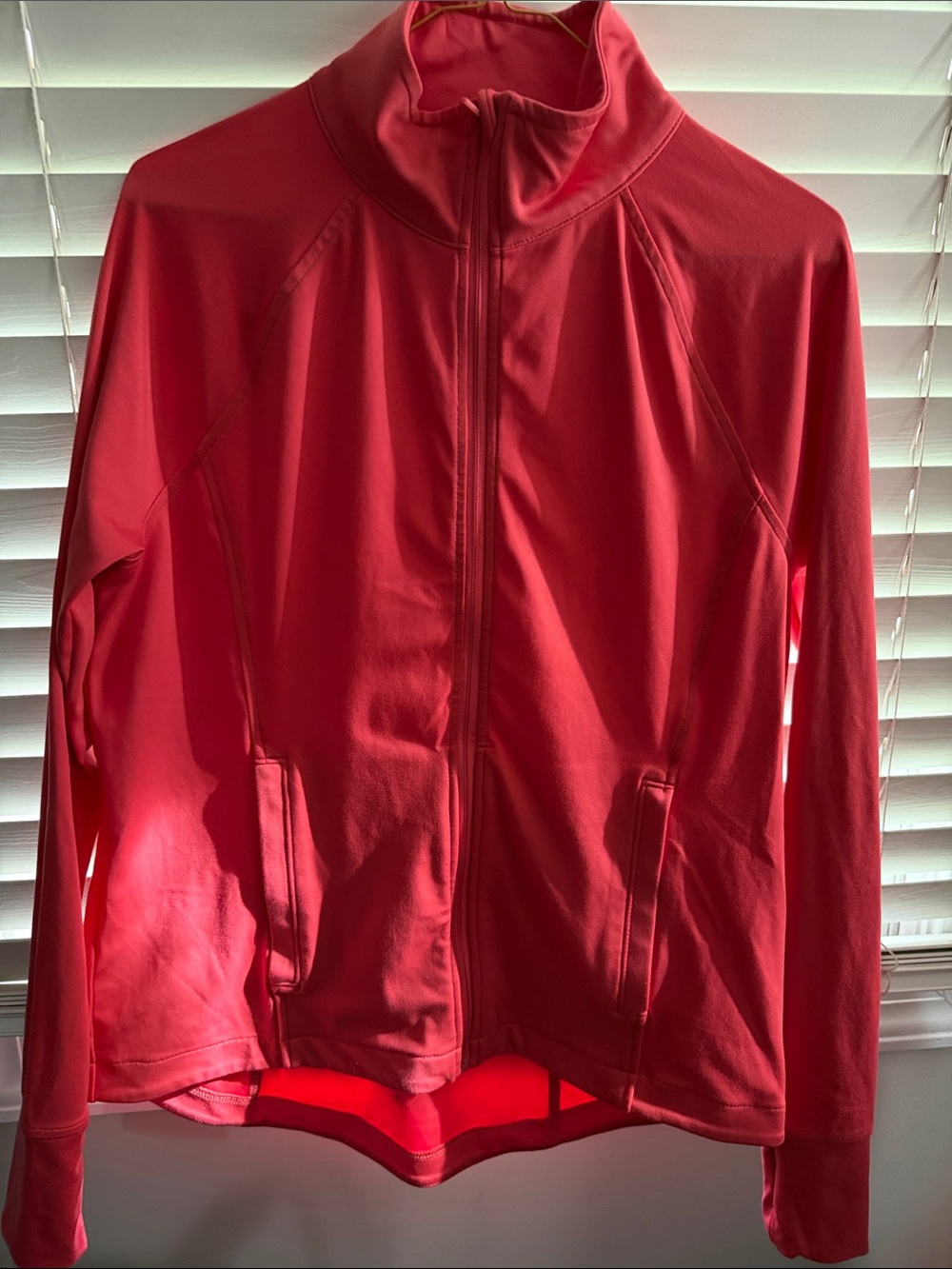 LOFT Coral Zip-Front Sportswear